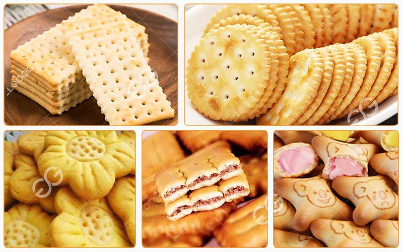 Présentation Des Biscuits Finis En Différentes Sortes