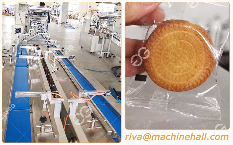 Machine D'Emballage Sous Flux De Biscuits