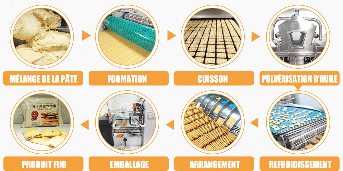 Processus De La Ligne De Production De Biscuits Durs